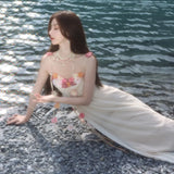 Zingj Acid Halter Dress Dress Spring And Summer High-End Delicate Vacation Fairy Gauze