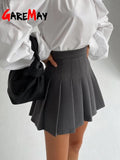 Quality White Pleated Skirt Short Woman School Girls Mini Skirts Sexy Cute Summer Mini Tennis Skirt New 2023 with