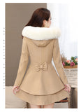 The 2025 Lady Hit The Color Collar Hair This Coat Nini Coat Ebay Korean Version Of The Repair