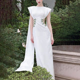 Dress Dress Girl Diamond Delicate Banded Dress Temperament Elegant Long Ribbon Evening Dress Dress Banquet