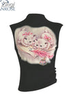 Women Y2k Graphic Print Crop Top Sleeveless 2023 Summer Fashion Streetwear Casual Vintage Camisole Black Gothic Grunge Tank