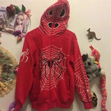 Zingj Autumn Hoodie Zipper Hoodie Loose Zipper Hoodie Skeleton Skeleton Print