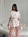 New Sexy Women's Long Love Mesh Splicing Loose Short-Sleeved T-Shirt