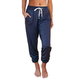 Casual Loose Pocket High Waist Ankle