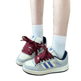 Niche Thick-Soled Shoes Women 2025 Autumn New Korean Version Of Running Lace Casual Shoes Patent Leather