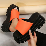 And Summer New Fashion Cake And Thick Bottom 43-Yard Slippers Women's First-Word