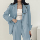 Zingj Suit Jacket Female 2024 New Spring And Autumn Korean Version Chic Small Suit Suit Lady Design Sense