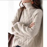 Sweater Women's Autumn And Winter 2025 New Thick Korean Version Of Loose Lazy Knitting Wool Bottom