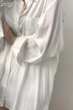 Harajuku Oversize Loose Casual Shirt Women Korean Fashion Wind Lazy Female Long Sleeve Blouse Chic Preppy Style Y2K