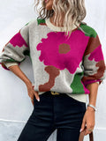 Autumn And Winter Round Collar Long Sleeve Knitted Fashion Tie With A Casual Jacket Sweater