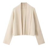 Woolen Woolen Sweater Long-Sleeved Thick Knit Coat Women's Clothing 2025 Autumn And Winter