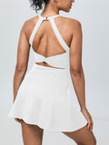 Women's New Show-Back Sports Dress Shorts Built-In Shorts
