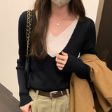 V Holiday Two Colored Age-Reducing Sweaters A New Long-Sleeved Sweater For Women In Autumn And