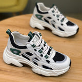 Dad Shoes Women In Tide 2025 Spring And Autumn New Breathable Thick Background Wear-Resistant Hong Kong Wind Blowing Street Leisure Sports