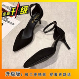 Heel Single Shoes French Tying High Heels Women 2025 Summer Pure Want Head Sandals Fashion Buckle