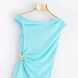 New Styling Asymmetrical Flute Dress