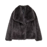 Women's Winter Fashion Temperament Style Wind Artificial Fur Coat