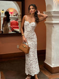 New High-End Women Decor With Thin Sexy Sling Dress Dress Long Dress Buns Hip