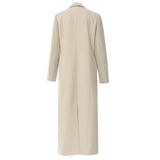 New Bump Color Splicing British Wind High Street In The Long Suit Wind Coat Woman