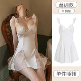 Pajamas Women's New High-End Aja Syringe Lace Private Room Hot Pure Wind Ice Silk Feeling Home Clothes