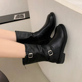 Tong Sprinkled Hottie ~ Coarse And Fashion Boots Girl 2025 Autumn Maillard Wind West Boots Martin