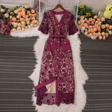 New Sweet Female Taste Lace High-End Buckle Pocket Royal Sister Dress Goddess Temperament To Take Pictures