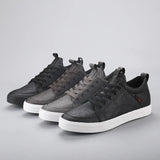 Walk Men's Shoes 2025 Autumn New High-Help Leisure Business Shoes Trend Canpermeable High-Bong Board