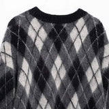 Women's Clothing 2025 Autumn And Winter New Street Round-Necked Ragged Knitted
