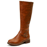 Boots Over The Knee Boots Side Zipper Coarse And Women's Boots Size 40-43 WSIH