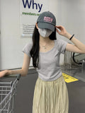 Zingj Short-Sleeved T-Shirt Women's Wear 2024 New Thin Temperament Summer Leisure Versatile Students Short