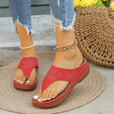 Summer Large-Size Jacket Toes Wearing Beach Sandals Flat Bottom And Slippers