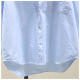 Long-Sleeved Shirt Women 2025 Spring And Autumn New Fashion Loose Version Of Temperament With A Solid Color Open Shirt Shirt Women's