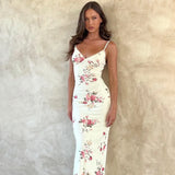 New Female V-Neck Sexy Bareback Holiday Style Quality Design Sling Dress Women's