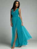 Slimming Split Expansion Shiny Dress