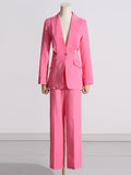 Zingj 2024 New Fashion Hollow Out Design Sense Show Thin Suit Show Legs Suit Pants Casual Professional Suit