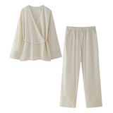 New Spring Style Kimono Coat 5427743 Trousers 5427431 211-0-Outfit