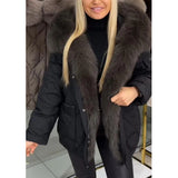 And Winter New Fashion Women's Temperament Elegant Hooded Long Cotton