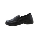 Soles Of Comfortable Women's Shoes Middle-Aged Mother Single Shoes Spring And Autumn Soft Leather Anti-Slip Flat Soles Of The Elderly Leather