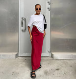 Zingj And Summer New Simulation Silk Skirt Satin Bread Hip Skirt Women Casual Color Tintail