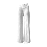 Draping Pleated Hollow Water Ripple Wide