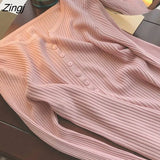Women Popular Simple All-match Hot Sale Summer Clothing Solid Slim Young Ladies Leisure New Arrival Trendy Korean