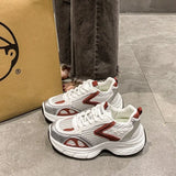 Trend Thick-Bottomed Old Dad Shoes Women's 2025 Summer New Color Mesh Breathable Women's Shoes Casual Sports