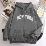 New Zipper Hoodie Los Angeles California Coat