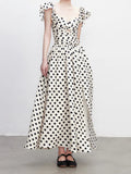 Osmonic Dress Summer New Small Gentle And Comfortable Folds To Collect Waist Thin Temperament Long