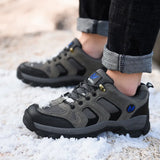 Warm Outdoor Hiking Shoes Tactical Combat Boots Training Shoes Running Men's Leisure Sneakers Tide