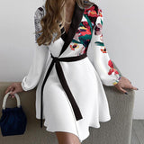 Women's Clothing 2025 New Temperament Commuting Collar Tie With One-Color Long-Sleeved