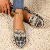 Color Cloth Lazy Man Flat Sole Single Shoes Women's Shallow Breathable Lazy Working