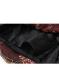 Autumn Women Short Skirts Chic Cat Fashion Printing Mini A-Line Dress Korean Loose High Waist Zipper Denim Vintage