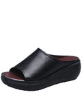 Slippers Women Wear 2025 Summer Women's Fish Mouth Fashion Thick-Soled Slippers Slopes And Women's