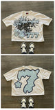 Original Sufu Ancient Animation Head Printed Graphics T-Shirt Y2k Blouse Street Oversized T-Shirt Gothic Animation Short Sleeves 211-1-Outfit